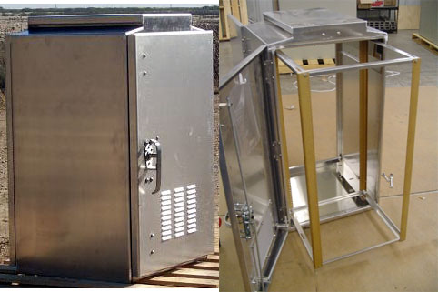 Weatherproof Aluminum Cabinet Enclosures Eia 19 Or 23 Racking